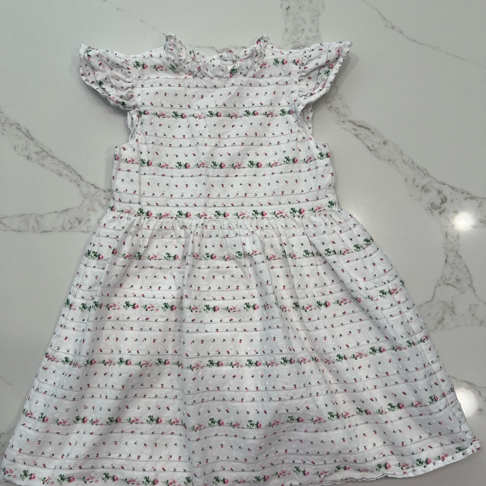 Janie and Jack White Floral Kids Dress